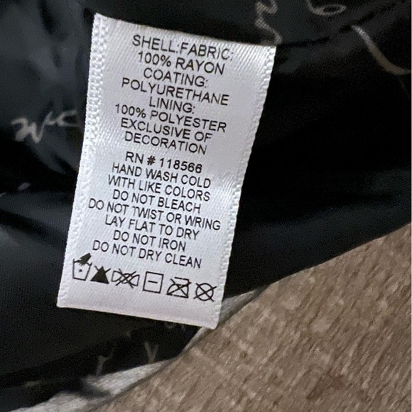 Sheryl Crow moto metallic look faux leather jacket with eagle sz L good conditio - Picture 10 of 13